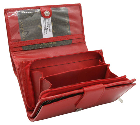 Women's leather wallet R-RD-21-GCL-Q-3936 RED