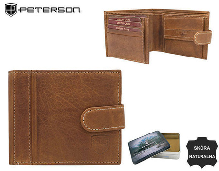 Leather wallet PTN N008L-PCA TAN