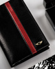 Men's leather wallet PTN N74-VTP BL-RED