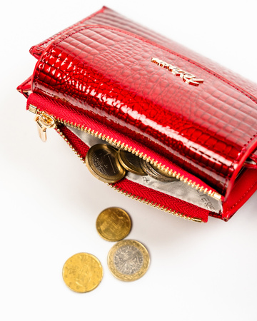 Portfel damski skórzany PTN 76112-BFBC Red