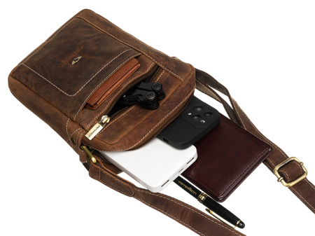 Torba skórzana PTN 2505840-NSH Tan