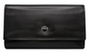 A large women's wallet made of genuine leather with a horizontal orientation PTN D18-NGV Black