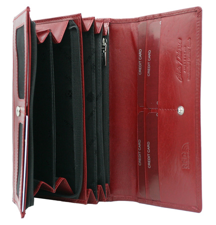 Portfel damski skórzany PTN 1680144-TVT Red