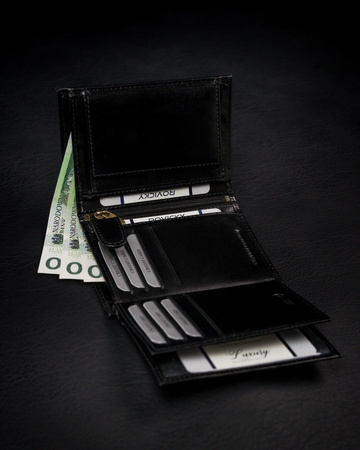ROVICKY 1537-03-BOR RFID leather wallet