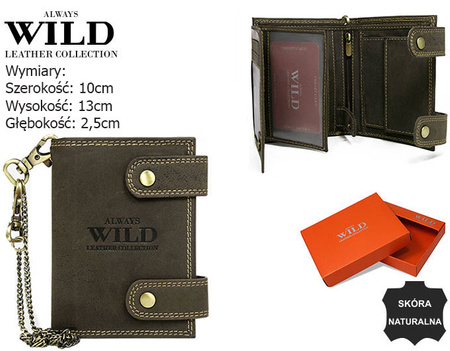 RFID leather wallet Always Wild 2901-BIC