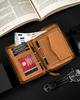 Leather wallet PTN 340 2-1-5 cognac