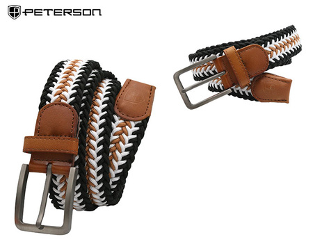 Pasek parciany z elementami skórzanymi PTN PAR-S-115 BWC-CA