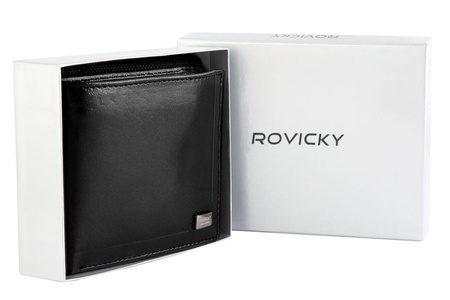 Leather wallet RFID ROVICKY CPR-022-BAR
