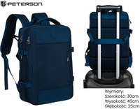 Plecak podróżny PTN 24421 Navy