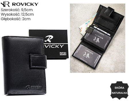 Portfel męski skórzany 0104L-RVD Black