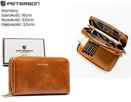 Portfel damski PU PTN 007-HF Camel