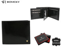 Portfel skórzany RFID ROVICKY 22321-VT-RVT Black