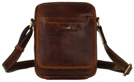 Torba skórzana PTN TB-1117-COM Cognac