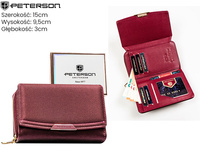 Portfel damski skórzany PTN 76112-BFBC Red