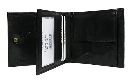 Portfel skórzany RFID NO LOGO BLM-01-CFL-NL