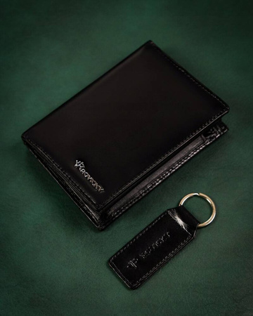 Gift set: leather wallet and key ring ROVICKY R-SET-M-N4-KCS