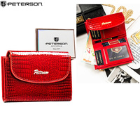 Portfel damski skórzany PTN 76112-BFBC Red