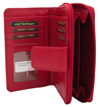 Peterson leather wallet PTN RD-48-GCL Magenta