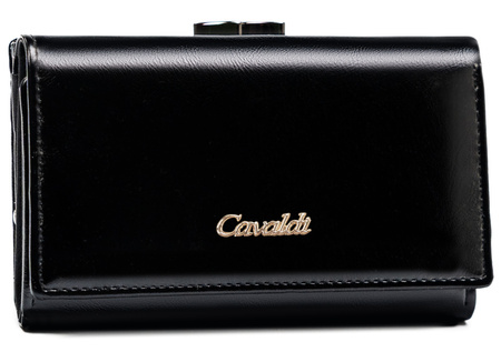 Portfel damski skórzany na blistrze PX23-20-BL Black