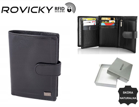 Portel męski skórzany PC-027L-BAR Black