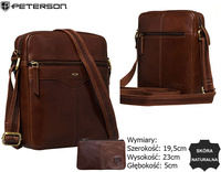 Torba skórzana + Etui PTN 711-TUM Brown