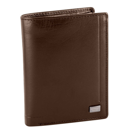 Portfel skórzany RFID PC-104-BAR Brown