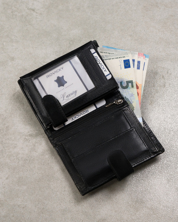 Men's leather wallet 0001L-P-BS