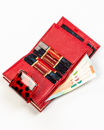 Portfel damski skóra+PU PTN PS329-PDS Red