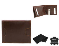 Men's leather wallet N78-VT-NL BROWN+BROWN