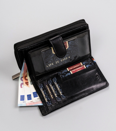 Portfel damski skórzany PTN RD-42-GCL-A Black