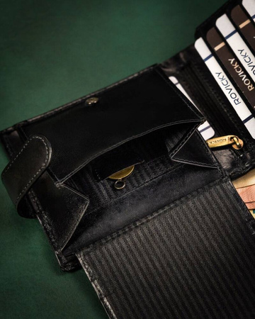 ROVICKY 22323L-VT-RVT Black RFID leather wallet