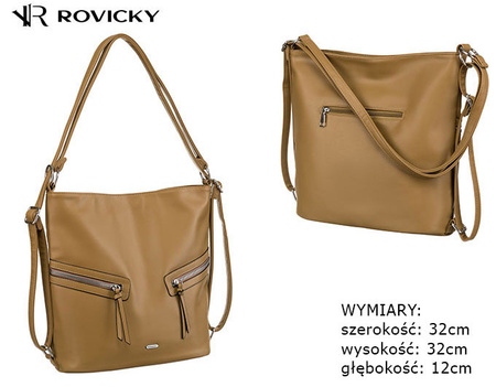 Torebka damska PU R-073-01 Beige