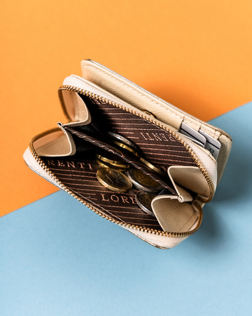 Portfel damski skórzany 5157-BLA Gold