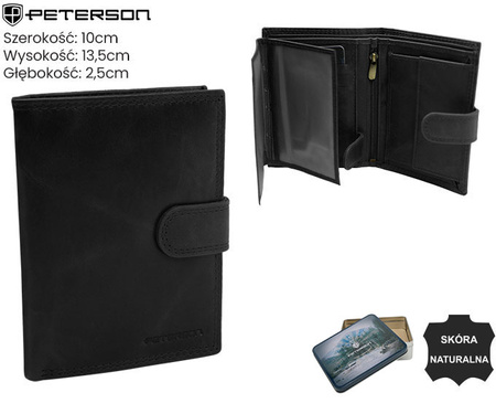Porfel męski skórzany PTN N4L-LWC Black