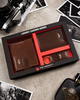 Three-Piece Gift Set: Men's Wallet, Cardholder and Keychain by Peterson PTN SET3-N79L-VT Brown