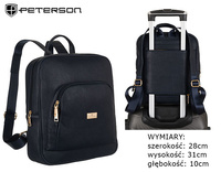 PETERSON PTN PL-29601 eco leather backpack