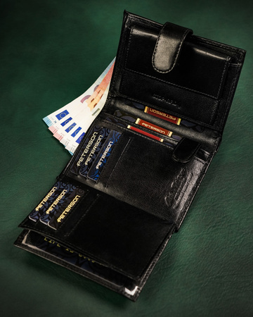 PETERSON PTN 348Z-P RFID leather wallet