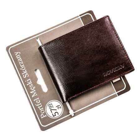 Portfel męski skórzany N992-RPVT-BL BROWN