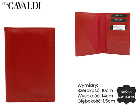 Portfel skórzany CW-PAS-LGV Red