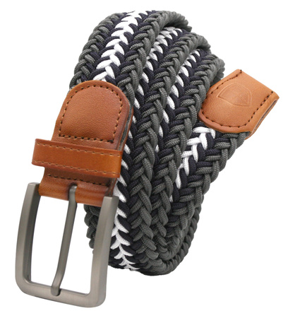 Pasek parciany z elementami skórzanymi PTN PAR-S-115 GBWN-CA