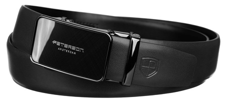 Pasek automat skórzany PTN A013 Black
