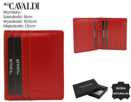Portfel skórzany CW1015-LGV Red