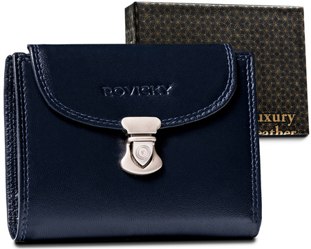 Portfel damski skórzany R-RD-39-GCL Navy
