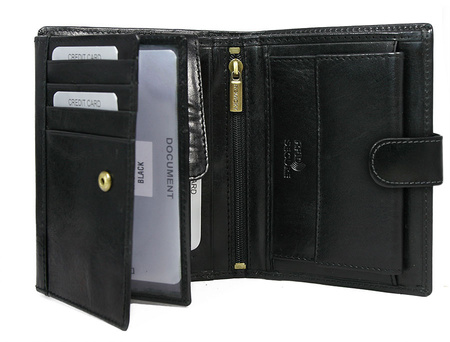 Portfel męski skórzany N104L-RVT Black