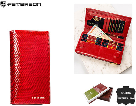 Portfel damski skórzany PTN 421431-DSL Red