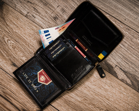 Peterson PTN 340-P-UP UA men's leather wallet