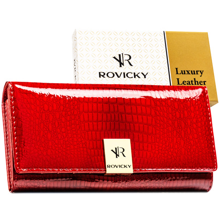 Portfel damski skórzany RH-24A-1-RS Red