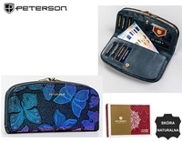 Portfel skórzany RFID PETERSON PTN 42123-ONBF