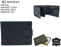 Portfel skórzany RFID ROVICKY R-N992L-GAT