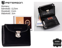 Portfel damski skórzany PTN RD-26-GCL Black